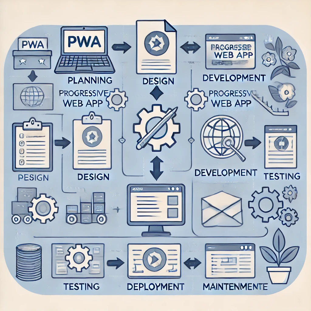 Flujo de trabajo de desarrollo de una PWA